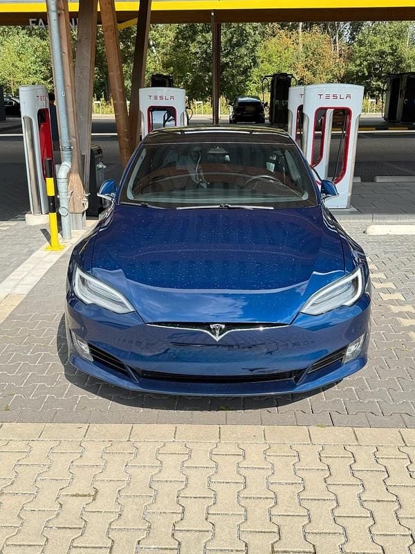 Gebraucht Tesla Model S 386 kW (525 PS) 2018 Blau Kleinwagen
