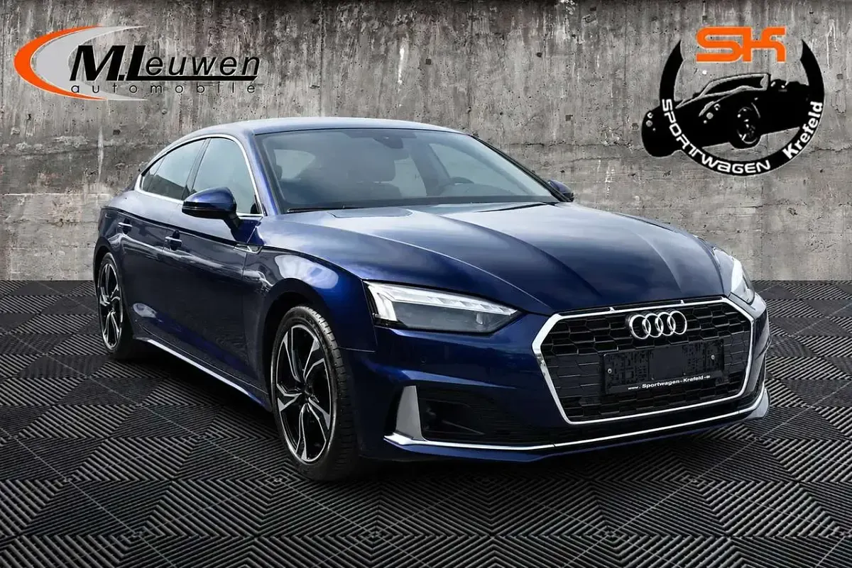 Usata Audi A5 Advanced Plus 204 CV (150 kW) 2022 Blu Coupé