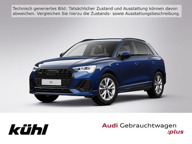Navarrablau metallic Gebraucht 2022 Audi Q3 S-Line SUV | 33.280 € (Superpreis) - Bild 1/4