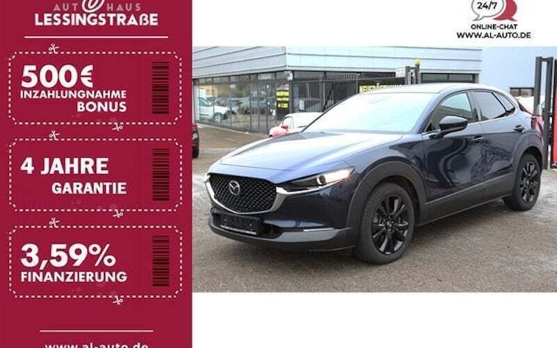 Blau Gebraucht 2022 Mazda CX-30 Homura-Line SUV | 23.880 € (Fairer Preis) - Bild 1/4