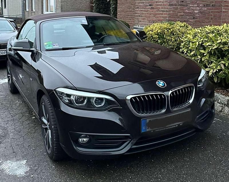 Braun Gebraucht 2018 BMW 218 Sport Line Cabrio | 12.200 € (Superpreis) - Bild 1/4
