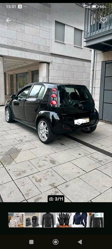 Gebraucht Smart ForFour Brabus 95 PS (69 kW) 2004 Schwarz Kleinwagen
