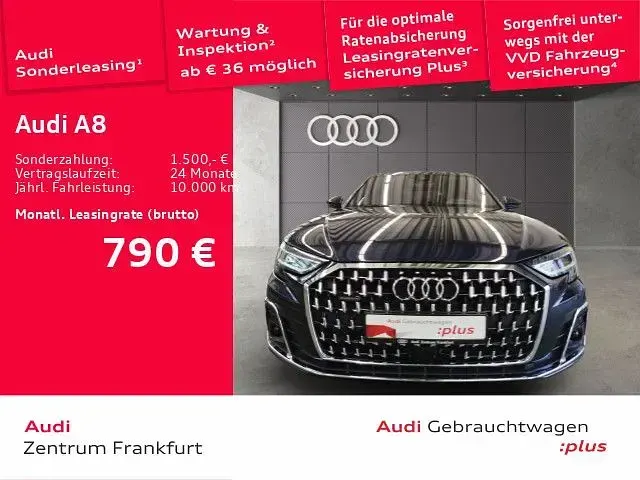 Gebraucht Audi A8 Premium 286 PS (210 kW) 2023 Firmamentblau metallic Limousine