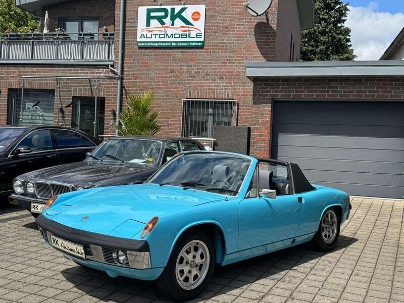 Blau Gebraucht 1974 Porsche 914 Cabrio | 23.500 € - Bild 1/4