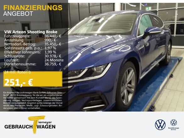 Blau Gebraucht 2023 VW Arteon R-line Kombi | 37.740 € (Fairer Preis) - Bild 1/4