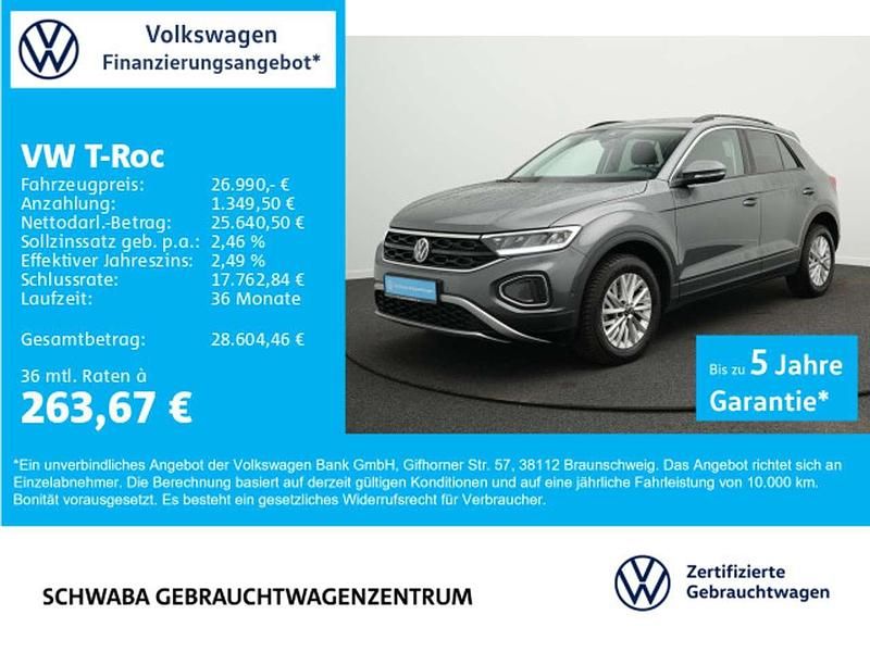 Gebraucht VW T-Roc Life 150 PS (110 kW) 2025 Grau SUV