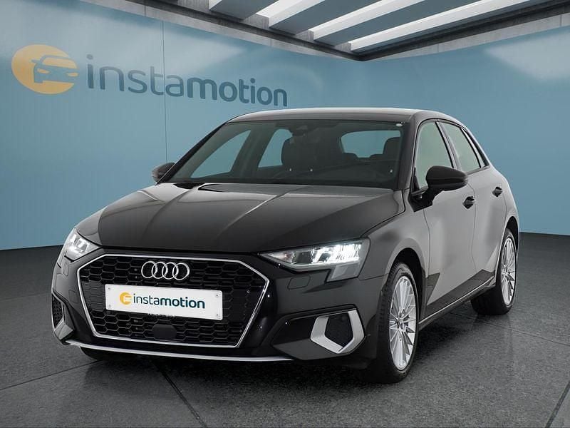 Schwarz Gebraucht 2023 Audi A3 Sportback Kleinwagen | 28.199 € (Guter Preis) - Bild 1/4