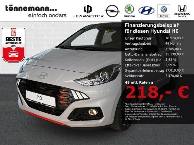 Grau Neu 2024 Hyundai i10 N Line Kleinwagen | 18.924 € (Fairer Preis) - Bild 1/3