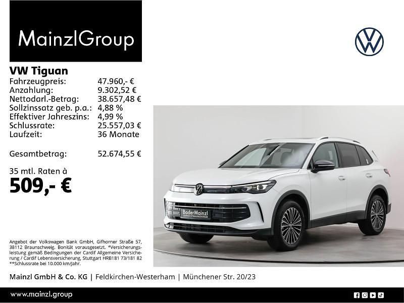 Weiß Gebraucht 2025 VW Tiguan Goal SUV | 47.560 € (Guter Preis) - Bild 1/3