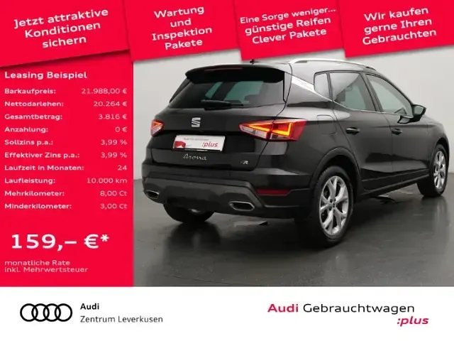 Gebraucht Seat Arona FR 116 PS (85 kW) 2024 Schwarz SUV
