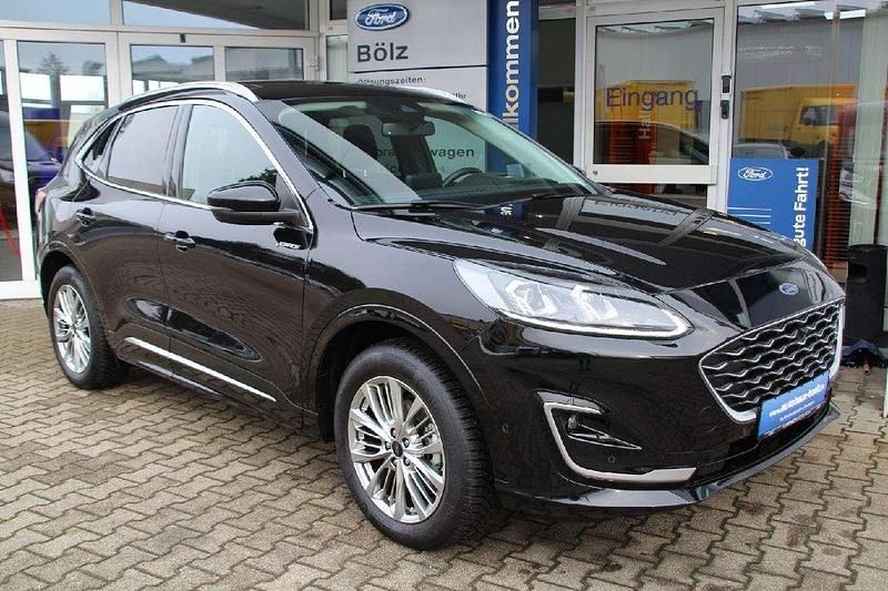 Obsidian schwarz metallic Gebraucht 2021 Ford Kuga Vignale SUV | 24.990 € (Fairer Preis) - Bild 1/4