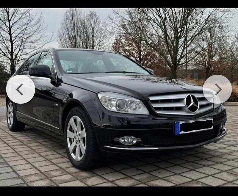 Schwarz Gebraucht 2008 Mercedes C180 Limousine | 5.600 € (Guter Preis) - Bild 1/4
