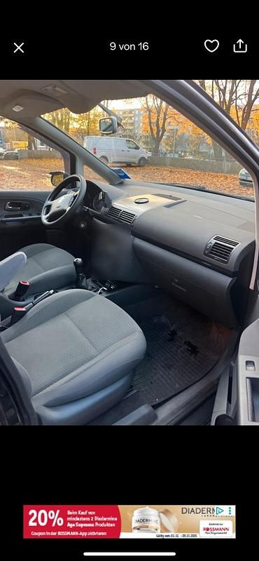 Gebraucht VW Sharan 115 PS (84 kW) 2004 Schwarz Van / Kleinbus