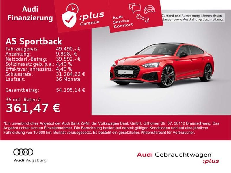 Progressivrot metallic Gebraucht 2024 Audi A5 S-Line Coupé | 49.490 € (Superpreis) - Bild 1/4