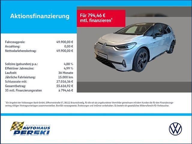 Silber Neu 2025 VW ID.3 GTX Kleinwagen | 49.900 € - Bild 1/4