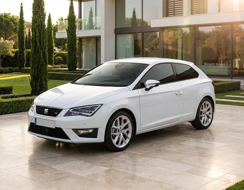 Weiß Gebraucht 2014 Seat Leon FR Coupé | 10.599 € (Teuer) - Bild 1/4