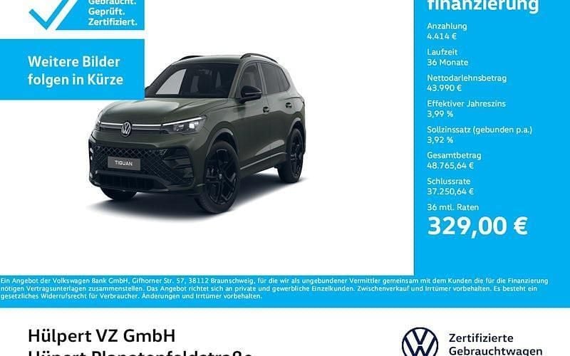 Grün Gebraucht 2024 VW Tiguan R-line SUV | 48.404 € (Superpreis) - Bild 1/4