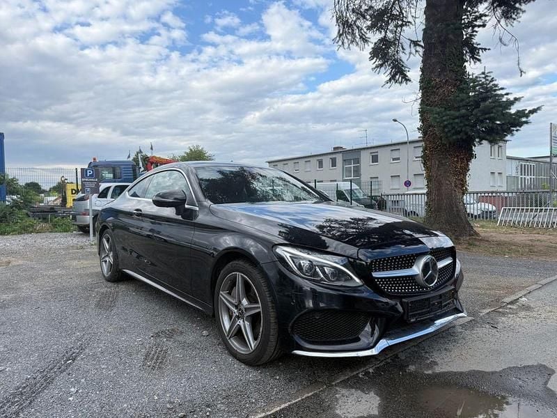 Schwarz Gebraucht 2017 Mercedes C400 AMG line Coupé | 19.900 € (Superpreis) - Bild 1/4