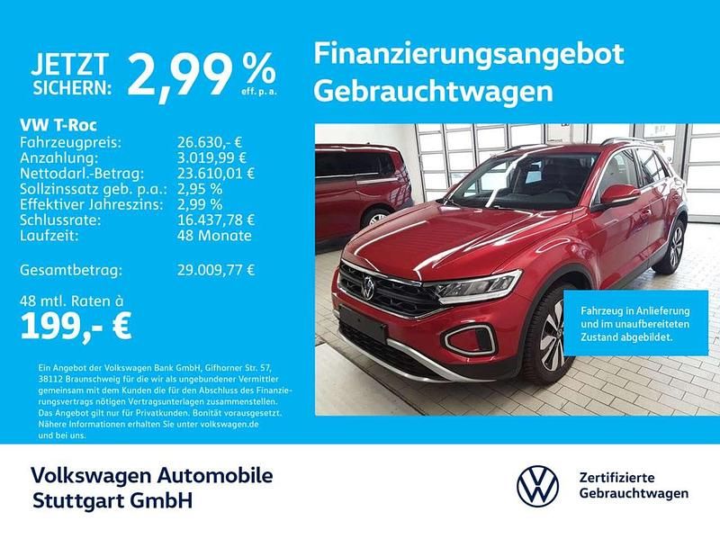 Kings red metallic Gebraucht 2024 VW T-Roc Move SUV | 26.630 € (Fairer Preis) - Bild 1/4