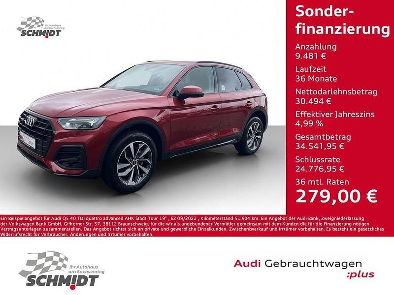 Rot Gebraucht 2022 Audi Q5 Advanced SUV | 39.975 € (Fairer Preis) - Bild 1/4