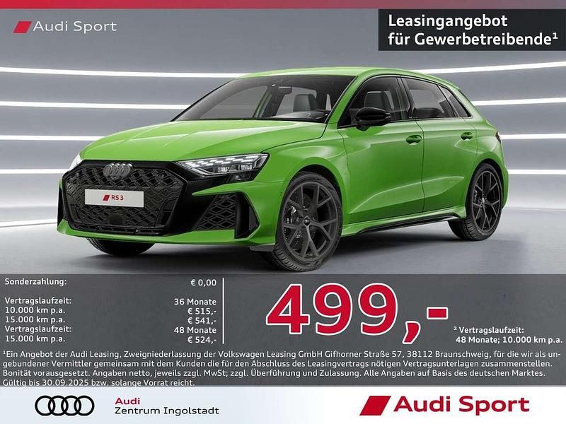 Kyalamigrün Neu 2024 Audi RS3 Sportback Ambiente Kleinwagen | 55.650 € - Bild 1/3