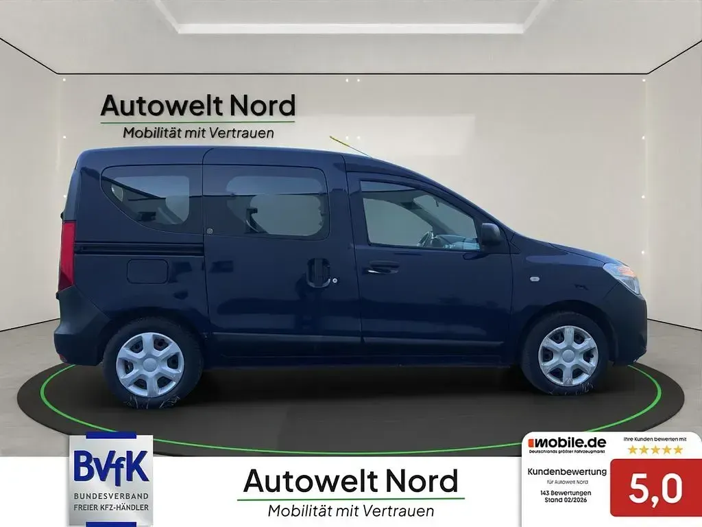 Gebraucht Dacia Dokker Ambiance 83 PS (61 kW) 2013 Blau marine Van / Kleinbus
