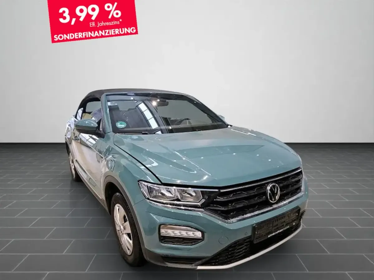 Gebraucht VW T-Roc Active 150 PS (110 kW) 2021 Cactus green schwarz SUV