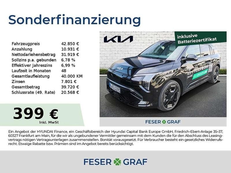 Auroraschwarz Gebraucht 2025 Kia EV3 GT-Line SUV | 42.850 € (Fairer Preis) - Bild 1/4