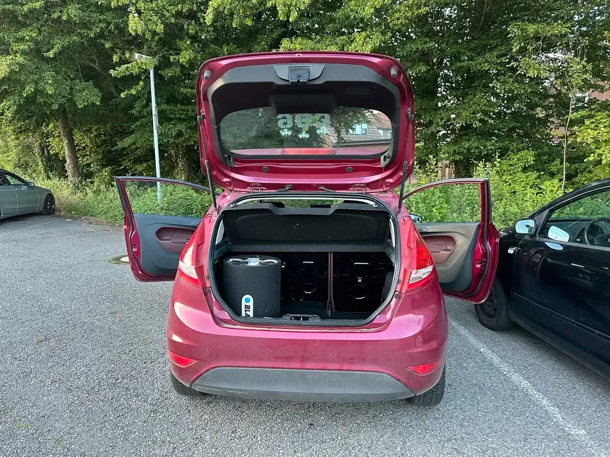 Gebraucht Ford Fiesta 82 PS (60 kW) 2009 Rot Kleinwagen