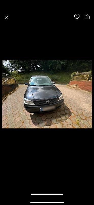 Gebraucht Opel Astra 77 PS (56 kW) 2002 Schwarz Kleinwagen