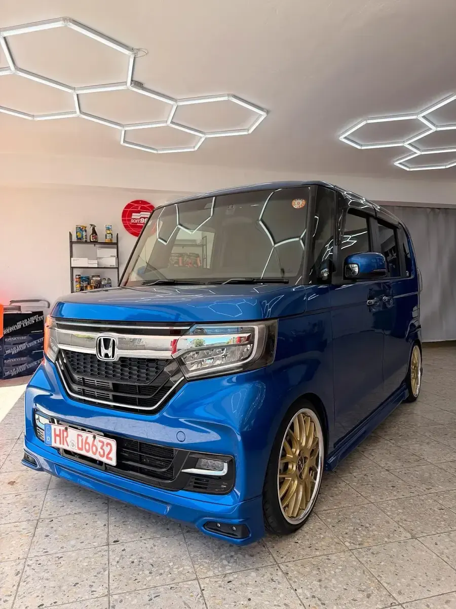 Käytetty Honda N Box 64 HP (47 kW) 2018 Sininen Tila-auto