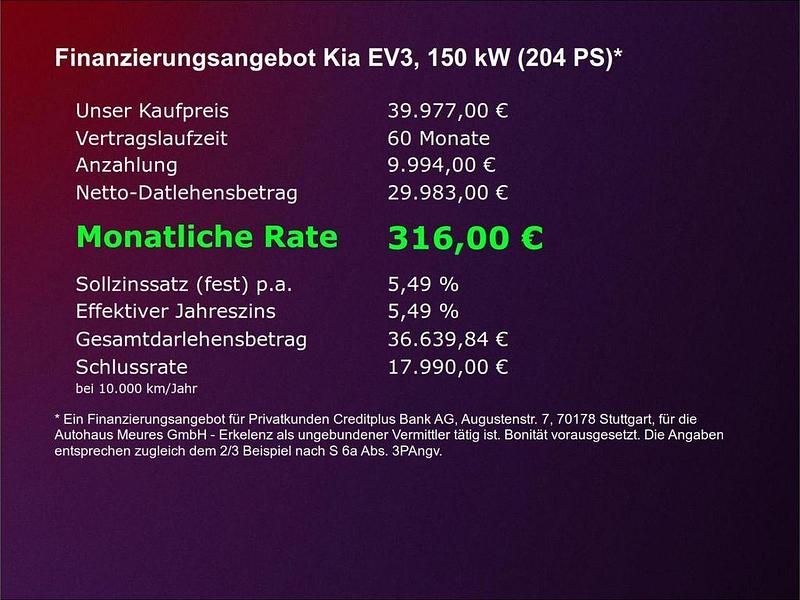 Neu Kia EV3 GT-Line 150 kW (204 PS) 2025 Weiss SUV