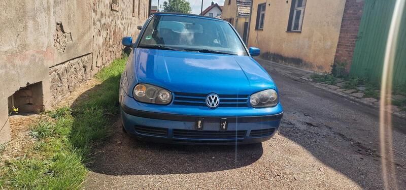 Blau Gebraucht 2000 VW Golf Cabriolet Cabrio | 1.200 € (Superpreis) - Bild 1/4