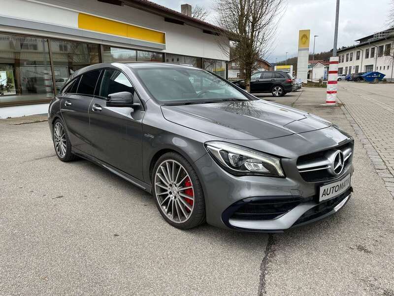 Mountaingrau met. Gebraucht 2017 Mercedes CLA45 AMG AMG Kombi | 27.990 € (Guter Preis) - Bild 1/4