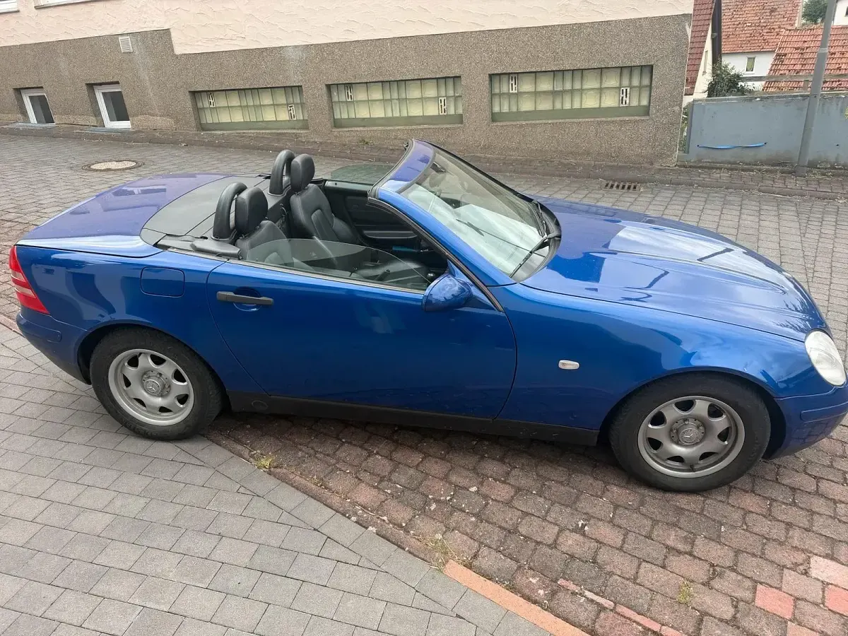 Gebraucht Mercedes SLK200 Edition 136 PS (100 kW) 1999 Blau Cabrio