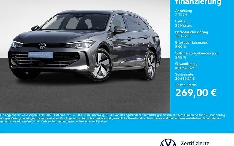 Grau Gebraucht 2024 VW Passat Elegance Kombi | 39.866 € (Guter Preis) - Bild 1/4