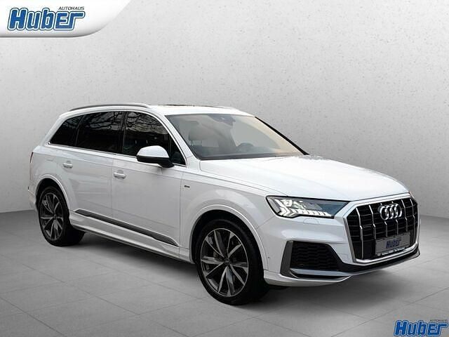 Gletscherweiß (metallic) Gebraucht 2021 Audi Q7 S-Line SUV | 46.480 € (Fairer Preis) - Bild 1/2