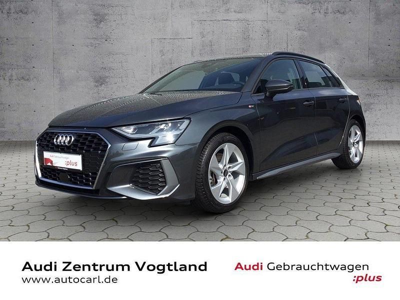 Grau Gebraucht 2023 Audi A3 Sportback S-Line Limousine | 36.580 € (Etwas zu teuer) - Bild 1/4