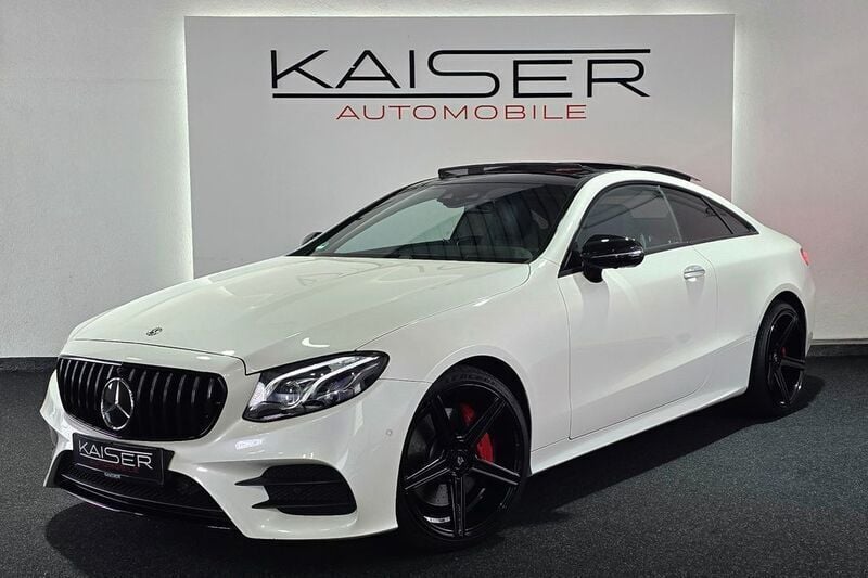 Diamantweiss metalliclack Gebraucht 2018 Mercedes E400 AMG line Coupé | 41.990 € (Fairer Preis) - Bild 1/4