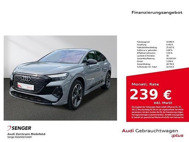 Kieselgrau Gebraucht 2022 Audi Q4 Sportback e-tron Ambiente SUV | 33.880 € (Etwas zu teuer) - Bild 1/3