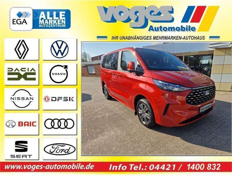 Rot metallic Gebraucht 2024 Ford Tourneo Custom Titanium Van / Kleinbus | 45.599 € (Fairer Preis) - Bild 1/4