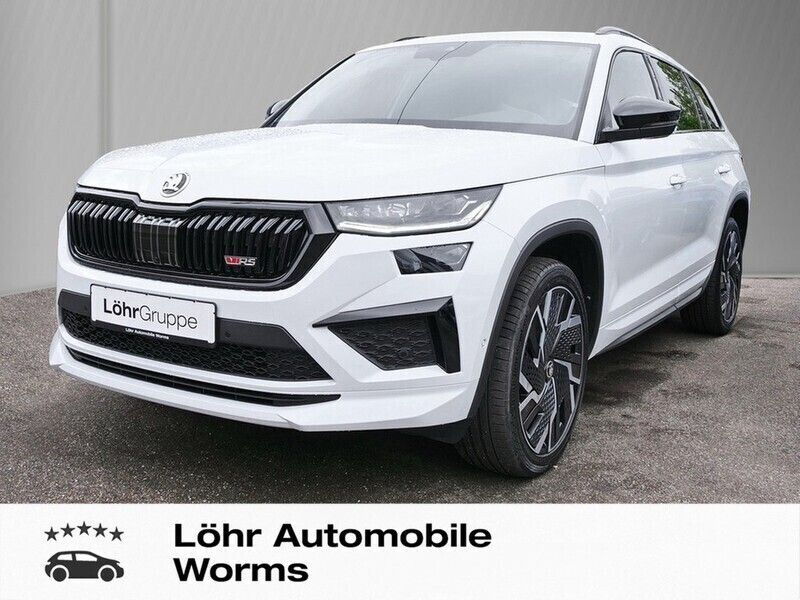 Moonweiss metallic met. Gebraucht 2022 Skoda Kodiaq RS SUV | 43.880 € (Fairer Preis) - Bild 1/4