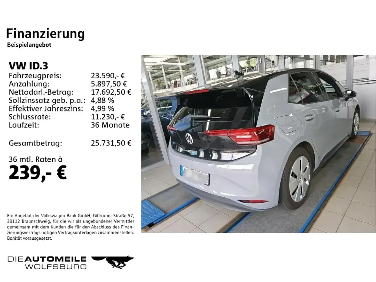 Gebraucht VW ID.3 Pro Performance 150 kW (204 PS) 2022 Kleinwagen