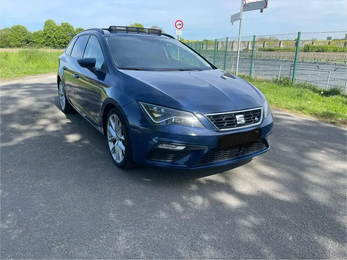Usata Seat Leon FR 184 CV (135 kW) 2019 Blu Station wagon