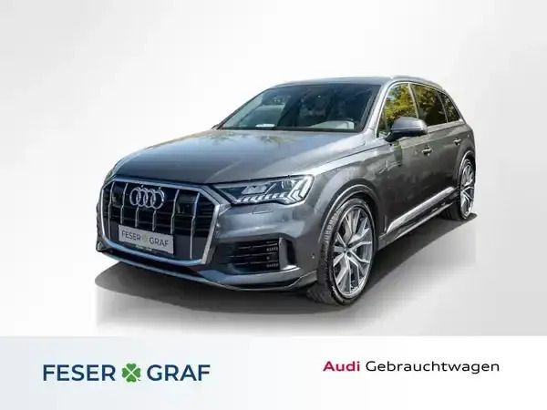 Samuraigrau metallic Gebraucht 2021 Audi Q7 Ambiente SUV | 47.990 € (Fairer Preis) - Bild 1/4