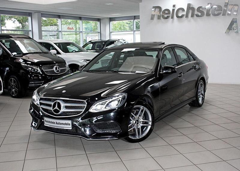 Schwarz Gebraucht 2016 Mercedes E220 AMG Limousine | 24.980 € (Etwas zu teuer) - Bild 1/4