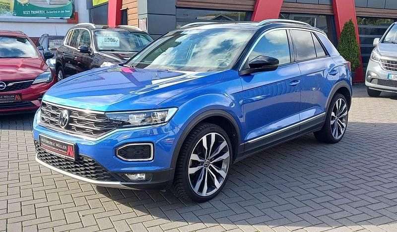 Blau Gebraucht 2022 VW T-Roc Sportline SUV | 25.900 € (Superpreis) - Bild 1/4