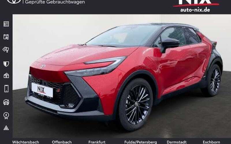 Platinumweiß (metallic) Gebraucht 2023 Toyota C-HR Sport SUV | 46.400 € - Bild 1/4