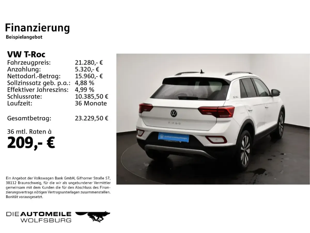 Gebraucht VW T-Roc Goal 116 PS (85 kW) 2024 SUV