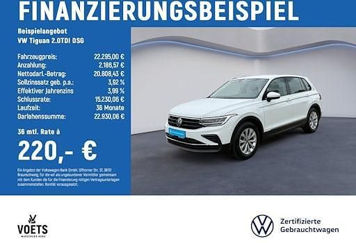Gebraucht VW Tiguan 150 PS (110 kW) 2022 Weiß SUV